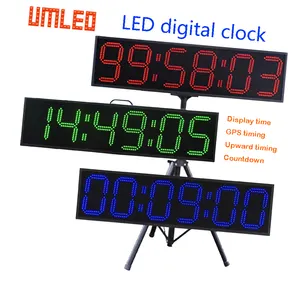 Ngoài trời trong nhà đếm ngược LED đồng hồ hiển thị kỹ thuật số LED countup dountdown hẹn giờ ngày giờ phút thứ hai