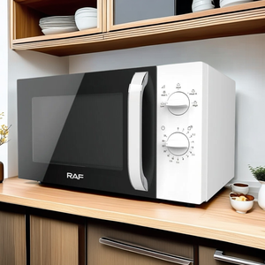 Four à <span class=keywords><strong>micro</strong></span>-ondes RAF, prise UE, 23L, plateau tournant, fenêtre visible, fonction grill, dégivrage, contrôle par minuterie, cuisine, maison, bureau - Product Image 1