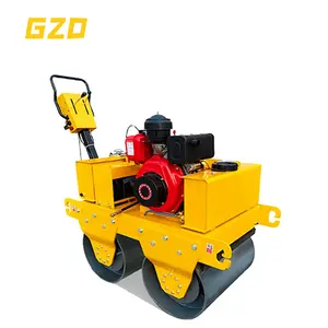 Professional Factory 500kg 800kg Small Ride on or Walk Behind Vibratory Steel Road Roller