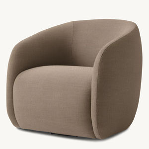 Silla de café individual de tela gruesa de <span class=keywords><strong>zona</strong></span> fría nórdica, sofá giratorio para sala de estar, silla de cojín suave de un asiento para Villa Cafe - Product Image 4