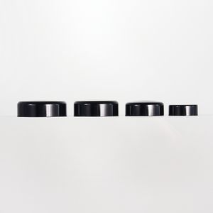 Đen Polypropylene mịn <span class=keywords><strong>Dome</strong></span> Bakelite mũ cho chăm sóc da kem lọ - Product Image 2