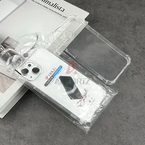 1.5mm clear transparent Shockproof Slim Ultra-Thin Flexible TPU Soft Rubber Silicone Airbag Case bumper mobile phone case