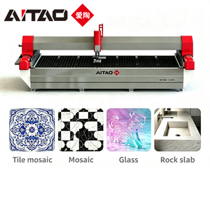 Aitao AC 5-Axis Waterjet CNC <b>Machine</b> for <b>Tile</b> Granite Stone and Metal Glass Cutting PLC Gearbox Pump ISO9001 CE Certified - Product Image 1
