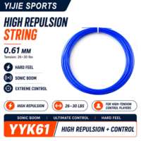 Cordage de badminton YYK61 0,61 mm, haute répulsion et absorption des chocs, ligne de raquette professionnelle pour les joueurs compétitifs