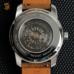 Orologio Automatico Meccanico a Ore Vaganti e Minuti Retrogradi dal Design Unico SW200, Orologio da Polso in Pelle, Produttore OEM Personalizzato - Product Image 5
