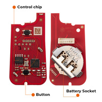 Remote Lipat Xhorse XKTO01EN 2 Tombol, Remote Xhorse VVDI, Remote Kabel untuk VVDI Key Tool Versi Global Model F
