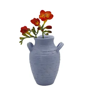 Терракотовая цветная маленькая цветная Современная дизайнерская ваза для украшения стола