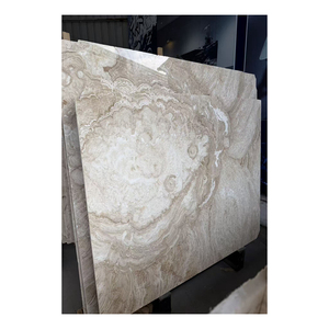 Losa de Ónix Natural Translúcido de Alta Calidad con Patrón de Ondas de Agua Beige - Product Image 6