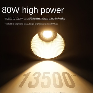 ZU80 Nouvelle Lampe <span class=keywords><strong>de</strong></span> Prise <span class=keywords><strong>de</strong></span> Vue Externe Portative 80W COB Haute Puissance pour Éclairage Supplémentaire en <span class=keywords><strong>Photographie</strong></span> et Vidéo en Direct - Product Image 4