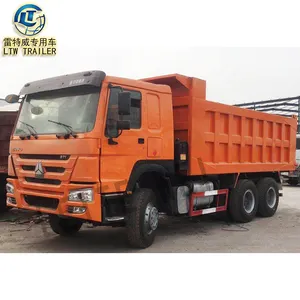 China 20 Cubic Meters Sinotruk 1200r20 Tires 40 Ton 12 Tyre Used HOWO 371HP Dump Truck Price