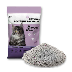 Litière pour chat en bentonite en vrac en gros, fournisseur de 5 kg, vente, meilleure marque de qualité supérieure, sans poussière, forme de boule, forte agglomération, biodégradable - Product Image 1