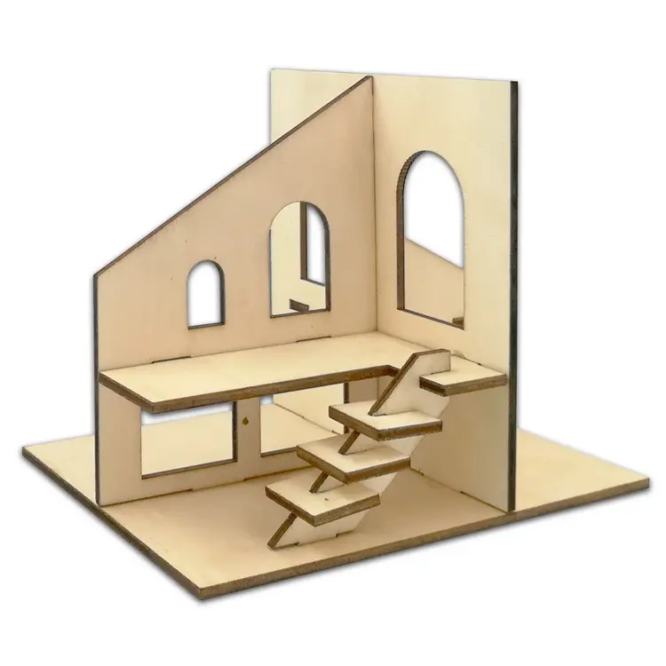 Kit de casa de madera 3D DIY, diferentes formas, hazlo tú mismo