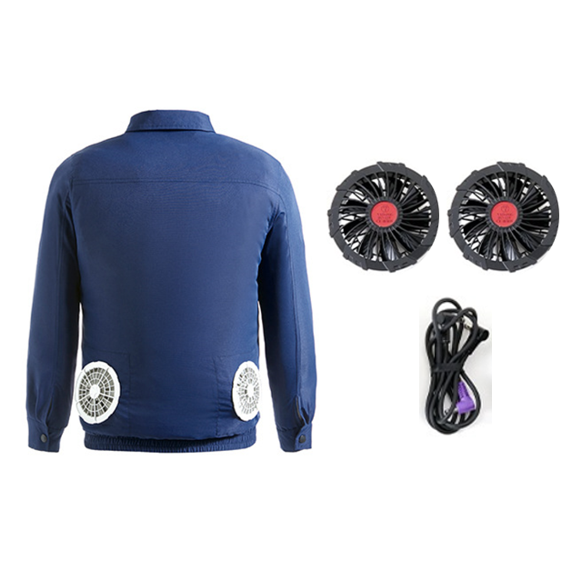 Hot Selling USB 5v 7.4v Rechargeable Battery Summer Outdoor Uniform Air Conditioned Fan Cooling Jacket Cooling Clothing for Men