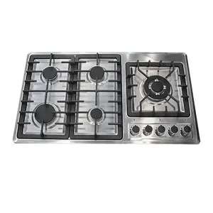 Цена, профессиональный производитель, китайская Современная новая дизайнерская техника, кухонная газовая плита с 5 горелками