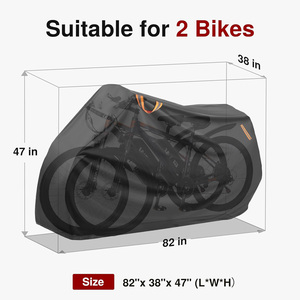 <span class=keywords><strong>Housse</strong></span> de <span class=keywords><strong>vélo</strong></span> de haute qualité imperméable contre les UV et la neige, 800D, résistante, pour le <span class=keywords><strong>transport</strong></span> de 2 vélos - Product Image 2