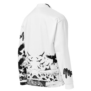 Giacca Bomber Vintage Unisex in Pelle con Colletto Rialzato e Chiusura a Cerniera - Product Image 3