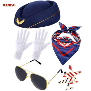 7 Uds accesorios <span class=keywords><strong>de</strong></span> disfraz <span class=keywords><strong>de</strong></span> azafata para mujer accesorios <span class=keywords><strong>de</strong></span> fiesta sombrero <span class=keywords><strong>de</strong></span> azafata con accesorios <span class=keywords><strong>de</strong></span> disfraz <span class=keywords><strong>de</strong></span> azafata <span class=keywords><strong>de</strong></span> aire - Product Image 3