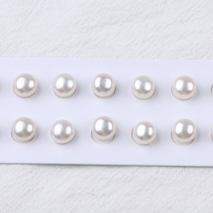 Cuentas de Perlas de Agua Dulce Naturales de Zhuji, Blancas y Rosas, Cuentas Sueltas para DIY, Anillos, Pendientes, Cuentas Mantou, Medias Perforadas - Product Image 3