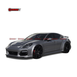 Kit carrosserie en fibre de verre style TR pour Porsche Panamera 971 : pare-chocs avant et arrière, jupes latérales, extensions d'ailes, aileron arrière - Product Image 5