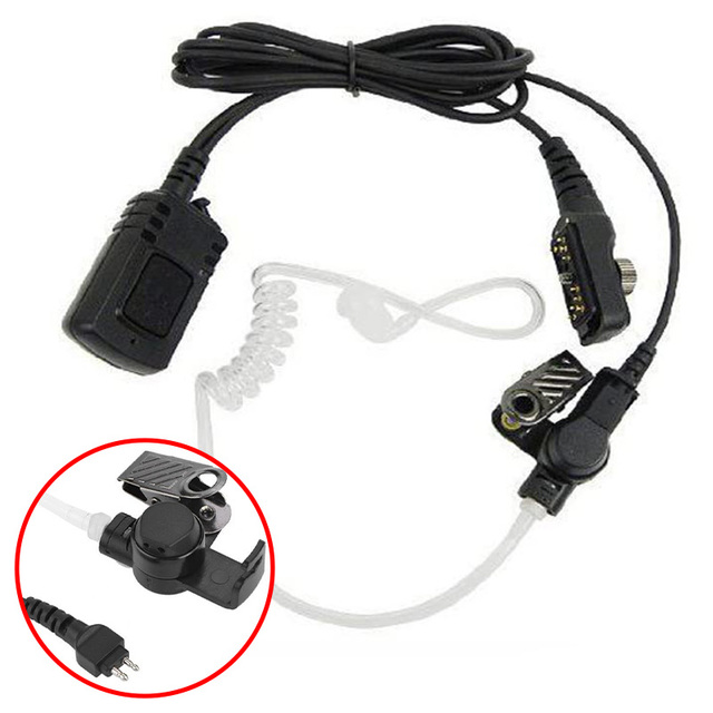 Walkie Talkie Acoustic Tube Earpiece Headset for Hytera PD700 PD780 PD580 PD785 Radio Communication Accessories Mic PTT Earphone
