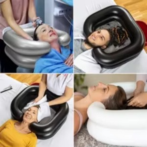 Sitting Type Inflatable Portable Shampoo Nursing Care Washing Hair Basin for Pregnant Woman Elderly Kids - Product Image 2