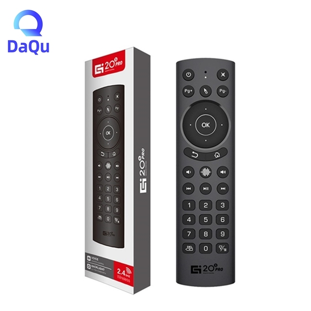 Universal G20S Pro Backlight 2.4G Wireless Voice Function Air Mouse Digital Buttons Remote Control for Android TV Box in Stock