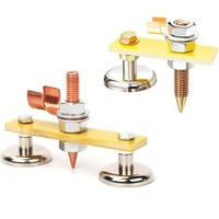 Kepala Magnet las kustom, kepala las magnetik, memperbaiki penjepit tanah, dukungan magnetik tunggal kuat untuk tanah las listrik