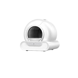 Bac à litière automatique intelligent pour chat, design rond, sans poussière, contrôle des odeurs, nettoyage facile, autonettoyant pour chats - Product Image 5