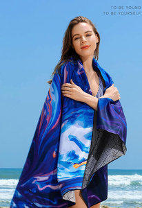 Exclusivo Mezcla toalla <span class=keywords><strong>playa</strong></span> cuadrada absorbente toalla <span class=keywords><strong>playa</strong></span> personalizada toallas grandes - Product Image 2