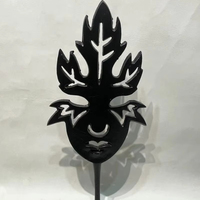 Masque tribal abstrait en aluminium, sculpture Art Déco, design de haute qualité, décoration de table pour la maison, prix de gros
