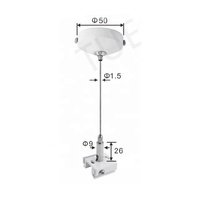 Schienen decken klemme Licht hängen Kabel Greifer Kit LED Licht hängen Kits Drahtseil Decke hängen Kit