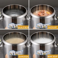 Conteneur chauffe-plats robuste, grande capacité, isotherme, pour eau et soupes, idéal pour restaurants et événements | Directement de l'usine