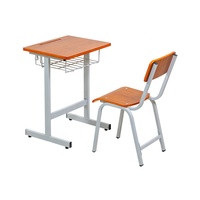 Fabricante de escritorios escolares en China, venta al por mayor, muebles educativos de buena calidad, juego de escritorio y sillas para estudiantes para la escuela secundaria