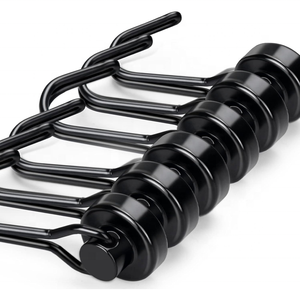 OEM Customized Stainless Steel Aluminum Iron 30lbs+Heavy Duty Strong Black Neodymium <strong>Magnet</strong> Hook for Kitchen - Product Image 1