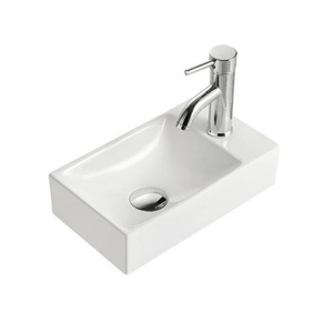 Factory Direct Modern Style Washbasin <strong>Narrow</strong> Rectangle Ceramic Wall Hung <strong>Sink</strong> <strong>Hand</strong> Wash Basin Small Bathroom <strong>Sinks</strong> - Product Image 5