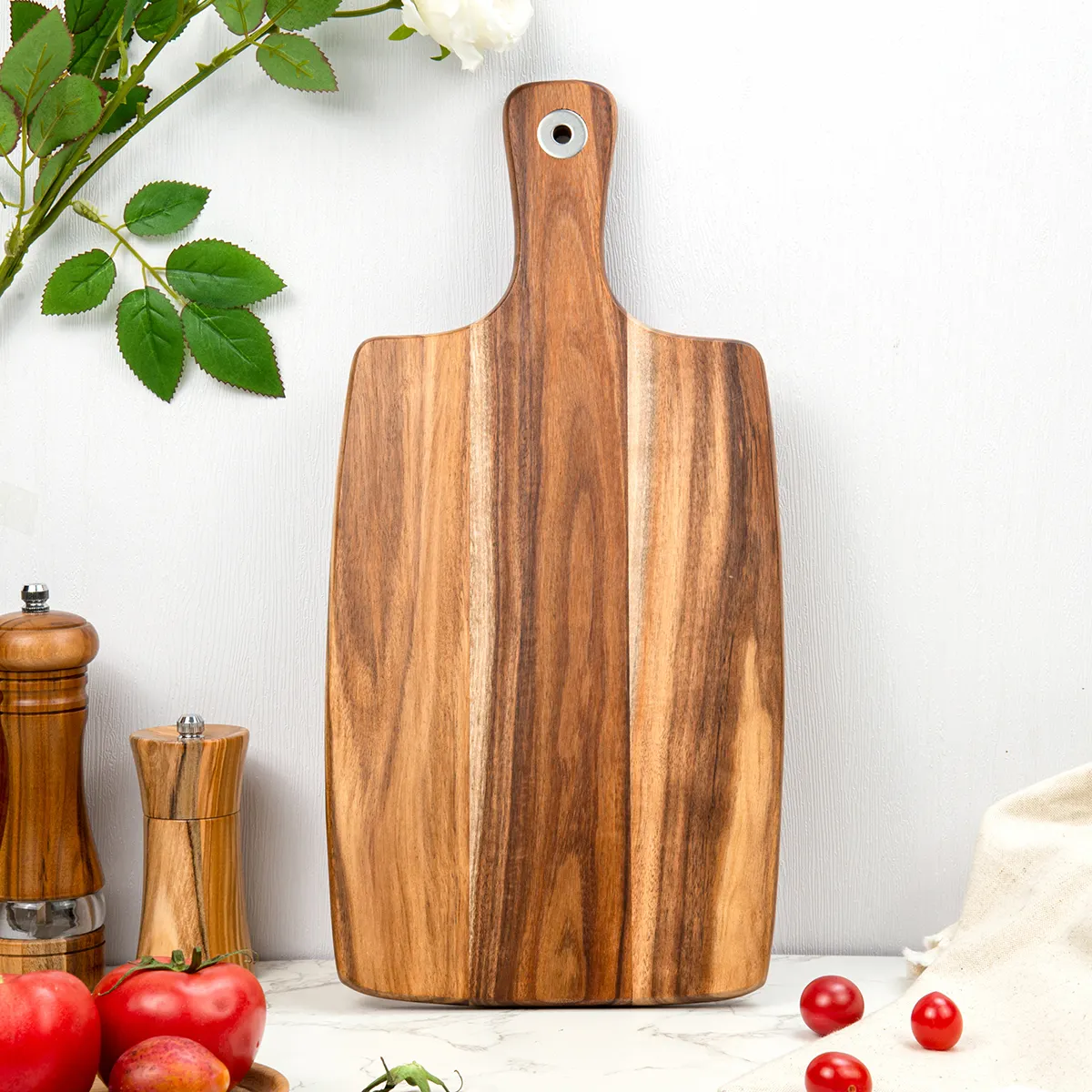 Customization Classic Acacia Wood Serving Charcuterie Board Cutting Cheese Board