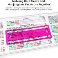 2026 Modern Acrylic Mahjong Scoring Rules Card with Transparent Magnifier 4-Player Game