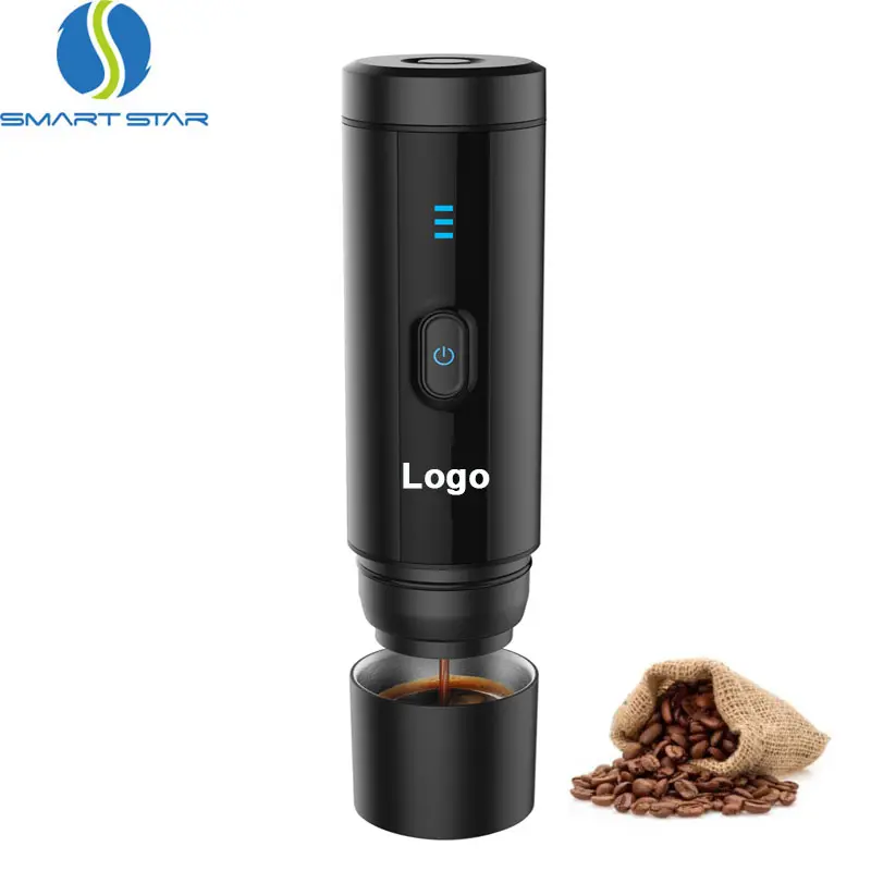 Groothandel Mini Usb Batterij Draagbare Oplaadbare Volledig Automatische 12 V Auto Elektrische Capsule Espresso Koffiezetapparaat Machine