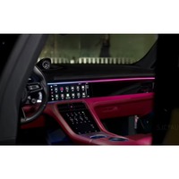 Kit de Actualización Interior con Panel de Iluminación Ambiental RGB Dinámico Efecto Cielo Estrellado para Porsche Taycan 2019-2026, Control por Pantalla de APP