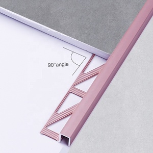 Modern Alüminyum 6063 Ekstrüzyon Profil Eko-malzeme Yapı Malzemeleri Kare Şekilli Karo Kaplama Seramik Karo Kenar Süslemeleri için - Product Image 2