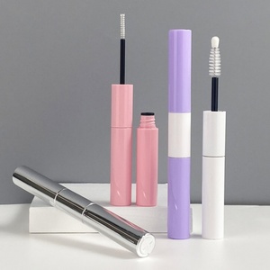 Échantillon gratuit, emballage de flacon cosmétique en plastique 2 en 1, <span class=keywords><strong>tube</strong></span> de mascara noir personnalisé à double extrémité avec brosse en nylon - Product Image 3
