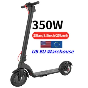 2023 Drop Ship EU US Warehouse Foldable Adult Eltrico Eletrische Trotinete Scutere Electrico E Electric Scooter X7 With Ce LED