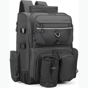 Mochila de pesca de muestra gratis con soportes para caña, equipo de pesca Oxford 900D resistente al agua, bolsa de aparejos de pesca de almacenamiento grande de 42L - Product Image 2