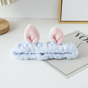 Bandeau de cheveux d'animaux de dessin animé bandeau de maquillage antidérapant en acier inoxydable avec <span class=keywords><strong>oreilles</strong></span> de lapin bandeau de <span class=keywords><strong>lavage</strong></span> de visage mignon Style de mode - Product Image 6