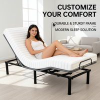 Sommier de lit électrique pliable inclinable en fer pour la vente en gros |   Structure Moderne Robuste Confort Lecture Détente Commande en Gros