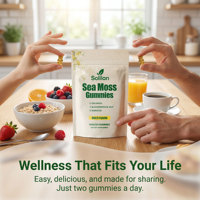 Gummies de mousse de mer Solilan, directement de l'usine, pour le soutien immunitaire, 60 gummies, complément alimentaire pour femmes et hommes