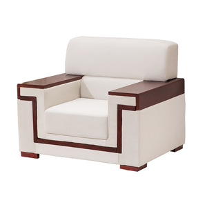 Conjunto de sofás de oficina, asiento individual, tela, estructura de madera maciza, duradero, para reuniones y negociaciones - Product Image 5