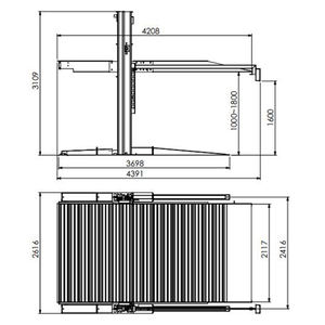 Mesin pengangkat mobil hidrolik 2 titik bawaan di Tiongkok - Product Image 4