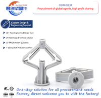 Cheville d'expansion en plastique pour plaques de plâtre et briques creuses, boulon d'ancrage M8 pour béton