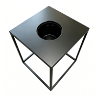 Rak Pot Bunga Stainless Steel Ramah Lingkungan Buatan Pabrik, Desain Mawar Sederhana, Tahan Lama, Untuk Ruang Tamu Dalam/Luar Ruangan